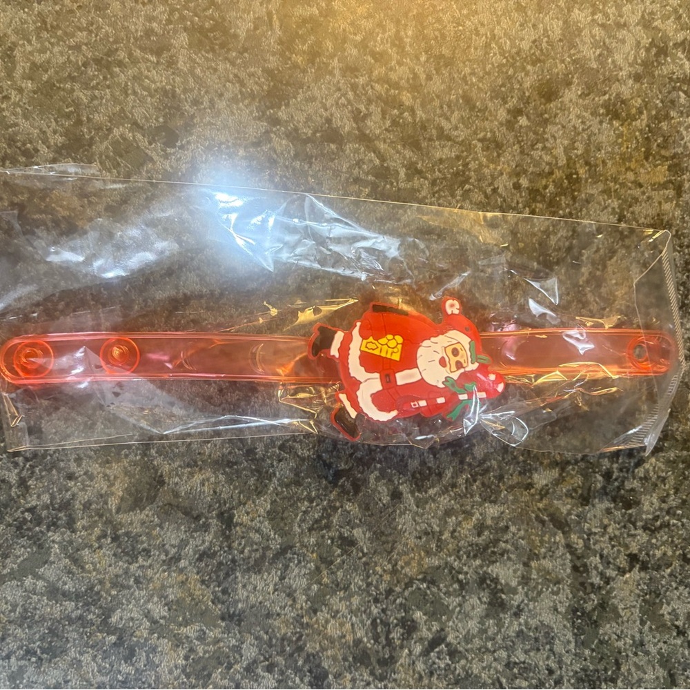 Festive Santa Claus Kids Bracelet - Red